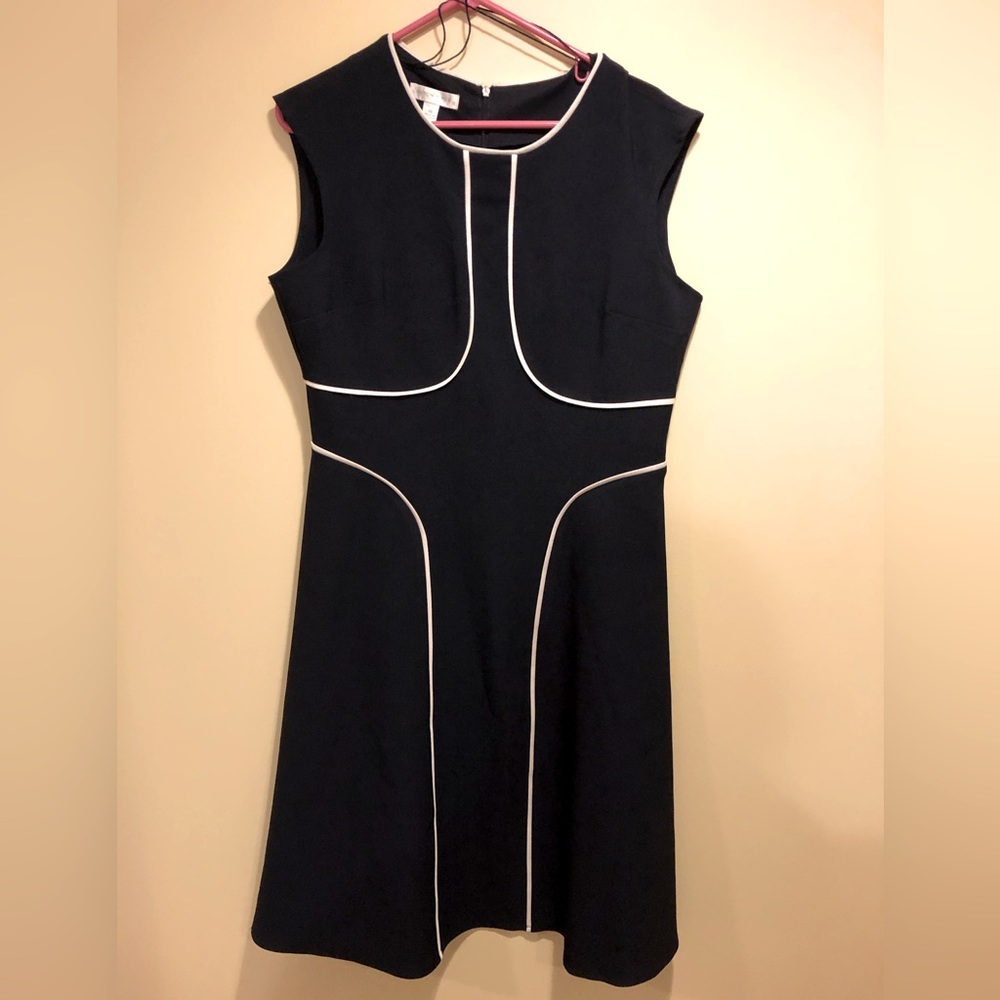 London Times Navy Blue Business Dress Size 14